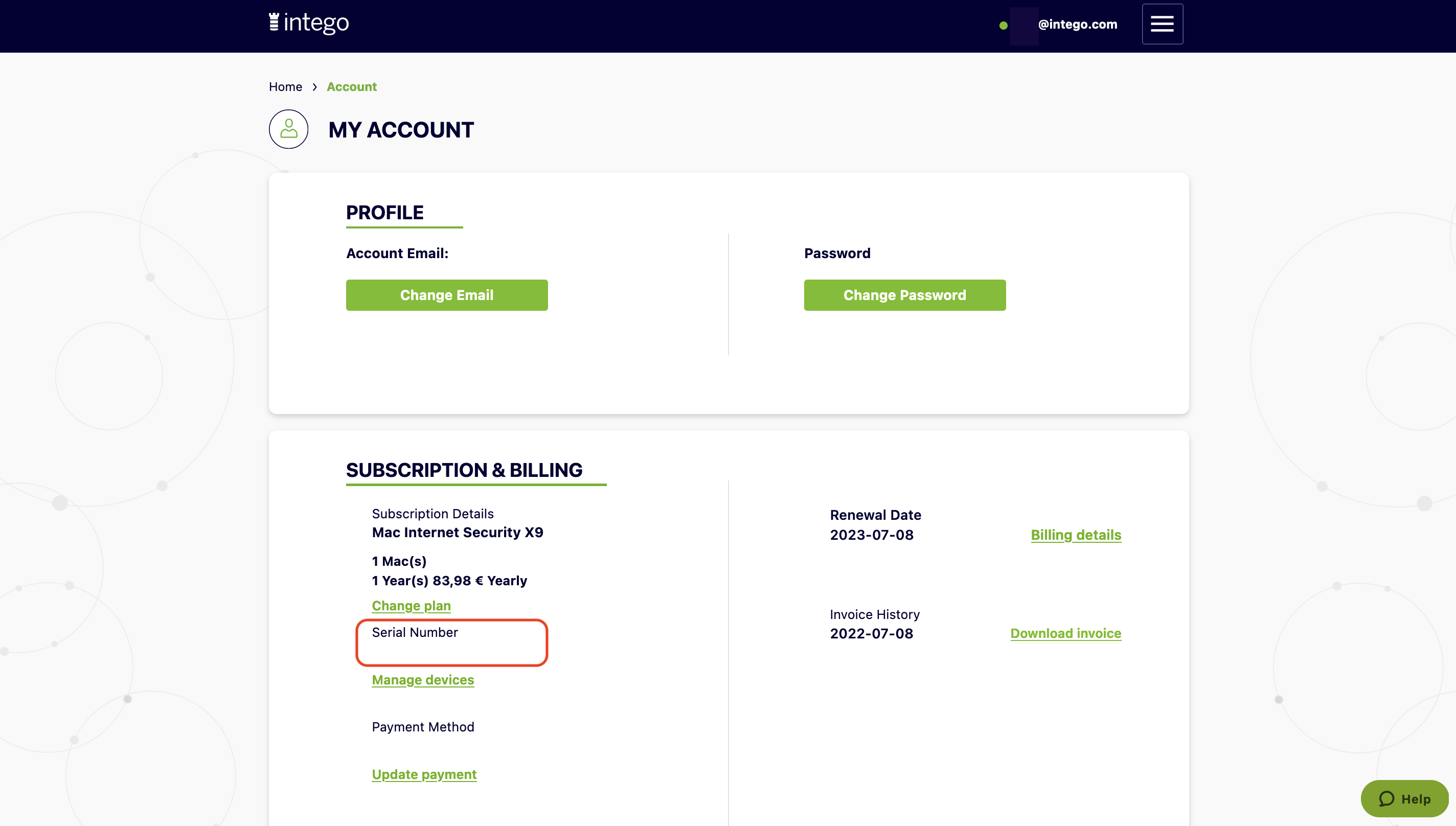 My Account subscription and billing serial number.png