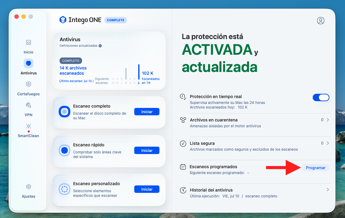 Navigate to Scheduled Scans (Spanish).png