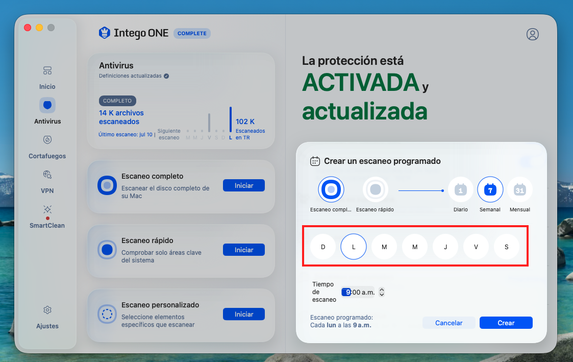 Scheduled Scan - Choose Weekly Date (Spanish).png