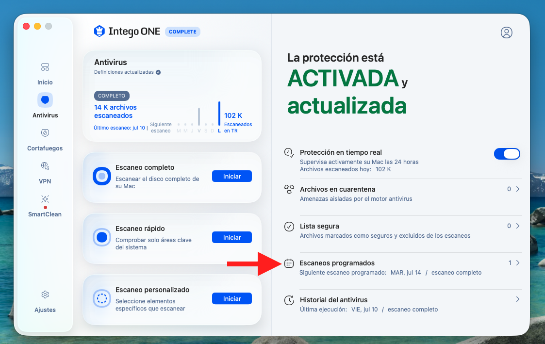 Navigating to Scheduled Scans (Spanish).png