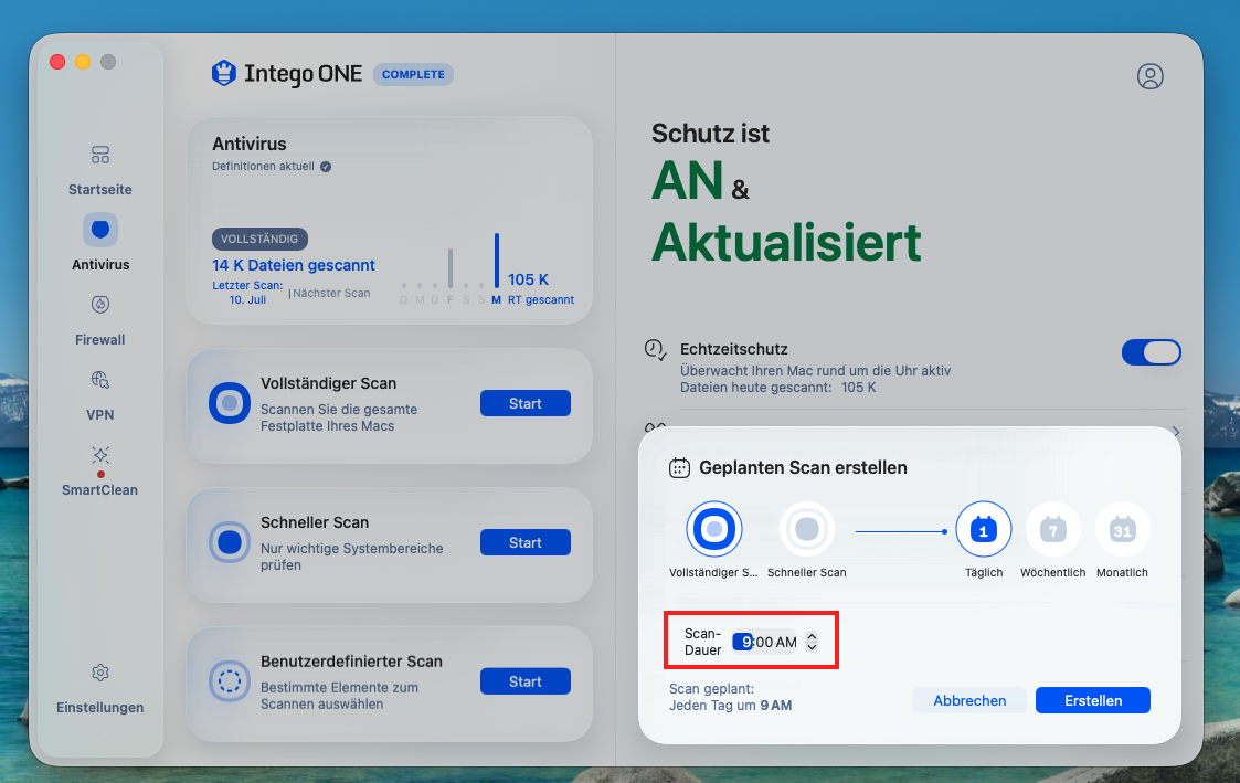 Scheduled Scan - Choose Daily Time (German).png