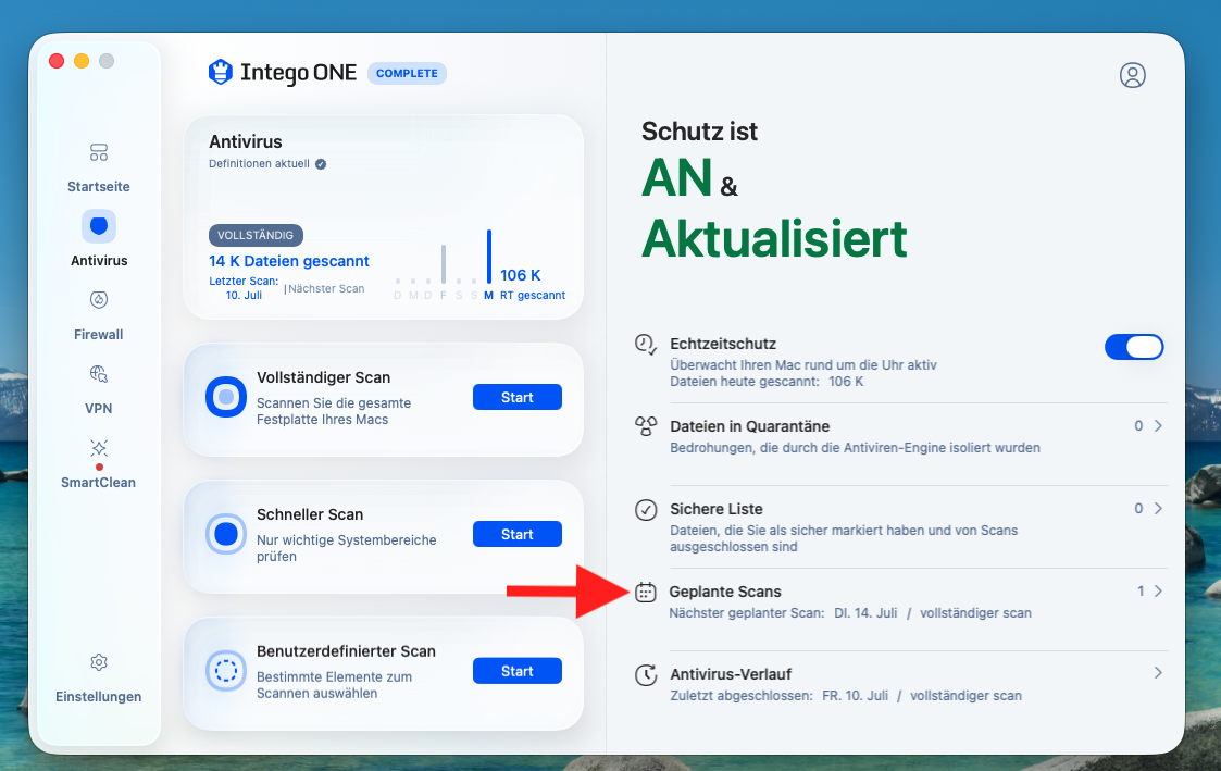 Navigating to Scheduled Scans (German).png