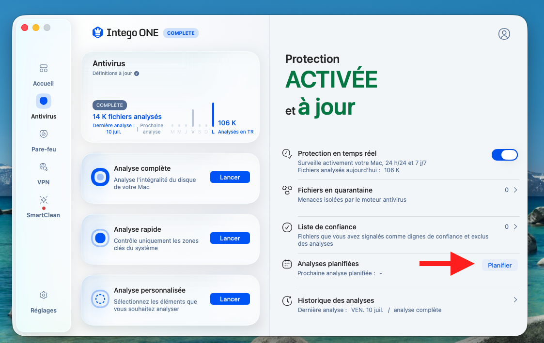 Navigate to Scheduled Scans (French).png